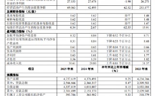 M华夏银行：2025年实现归母净利润272亿元，同比下降1.72%