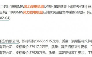 M东方风电预中标！华能240MW风电项目