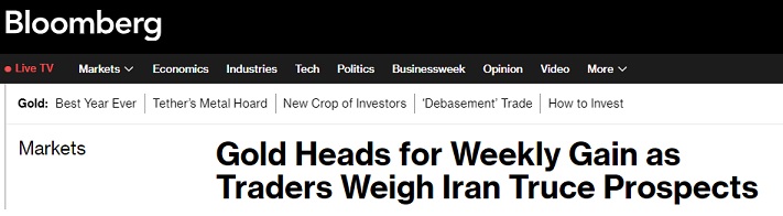 M金价本周迄今大涨近2%！周末美国与伊朗谈判备受瞩目 别忘了周五这件大事