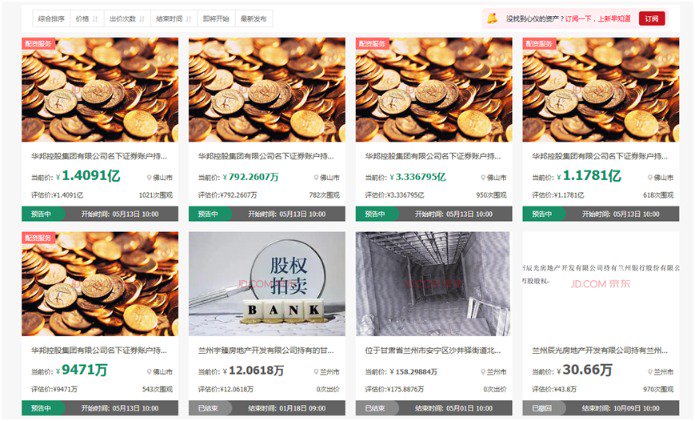 M兰州银行第三大股东所持所有股份上法拍平台，十大股东中还有多家存质押或冻结情况